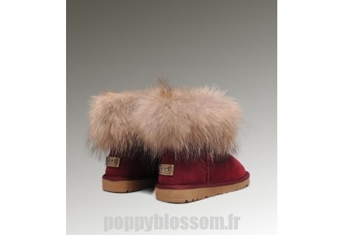 Flexible Ugg-192 Mini fourrure de renard bottes rouges?